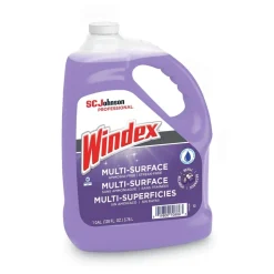 Windex 697262 128 oz Bottle Non-Ammoniated Glass/Multi Surface Cleaner - Pleasant Scent (4/Carton)