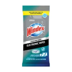 Windex 1 Ply 7 in. x 10 in. Neutral Scent Electronics Cleaner - White (12 Packs/Carton)