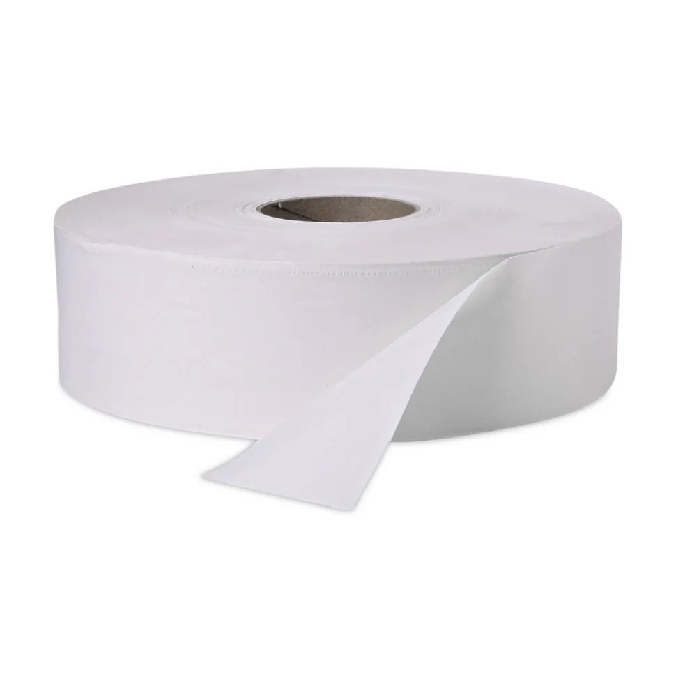 Windsoft 3.4 in. x 1000 ft. 2 Ply Septic Safe Jumbo Roll Bath Tissue - White (12 Rolls/Carton)