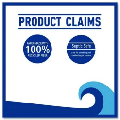 Windsoft 3.4 in. x 1000 ft. 2 Ply Septic Safe Jumbo Roll Bath Tissue - White (12 Rolls/Carton)