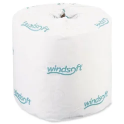Windsoft 2-Ply Septic Safe Individually Wrapped Rolls Bath Tissue - White (24 Rolls/Carton)