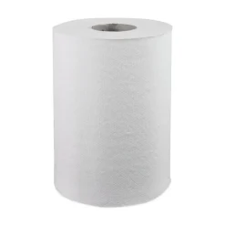 Windsoft WIN109 1-Ply 8 in. x 350 ft. Hardwound Paper Towel Rolls - White (12 Rolls/Carton)