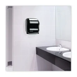 Windsoft WIN109 1-Ply 8 in. x 350 ft. Hardwound Paper Towel Rolls - White (12 Rolls/Carton)