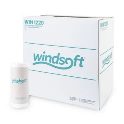Windsoft WIN1220CT 11 in. x 8.8 in. 2-Ply Kitchen Roll Towels - White (30 Rolls/Carton)