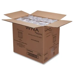 WNA 5 oz. Fluted Classic Crystal Plastic Wine Glasses on Pedestals - Clear (10/Pack, 24 Packs/Carton)