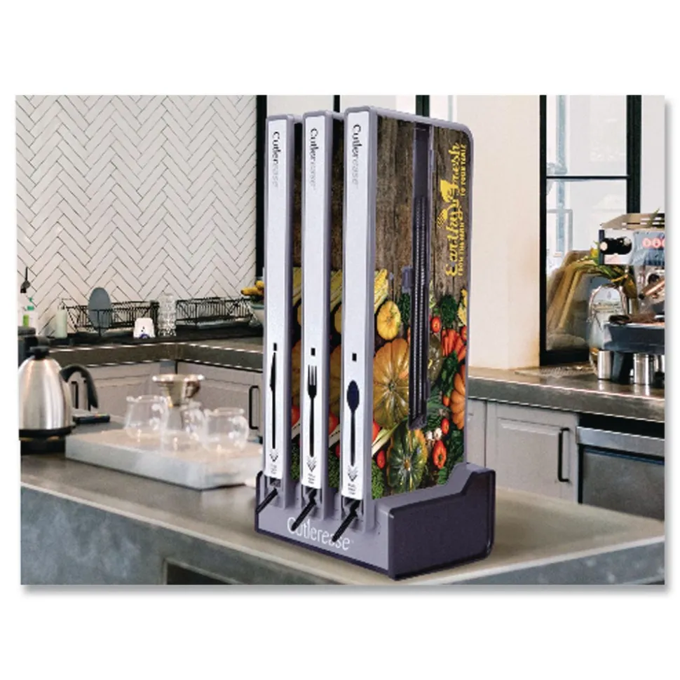 WNA CEASEFK960BL 6 in. Fork Cutlery for Cutlerease Dispensing System - Black (960/Box)