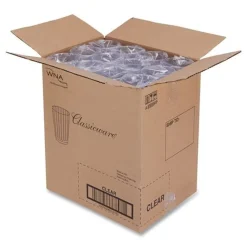 WNA Classic Crystal 12 oz. Tall Fluted Plastic Tumblers - Clear (240/Carton)
