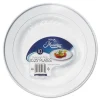 WNA RSM101210WS 10.25 in. Diameter Masterpiece Plastic Plates - White/Silver (120/Carton)