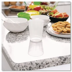 WNA Tall 8 oz Comet Plastic Tumbler - Clear (500/Carton)