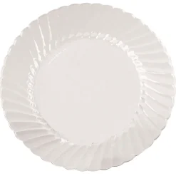 WNA WNA CW9180 9 in. Diameter Plastic Classicware Plates - Clear (18/Bag, 10 Bags/Carton)