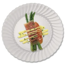 WNA WNA CW9180 9 in. Diameter Plastic Classicware Plates - Clear (18/Bag, 10 Bags/Carton)