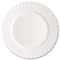WNA WNA RSCW91512W 9 in. Diameter Plates Classicware Plastic Dinnerware - White (180/Carton)