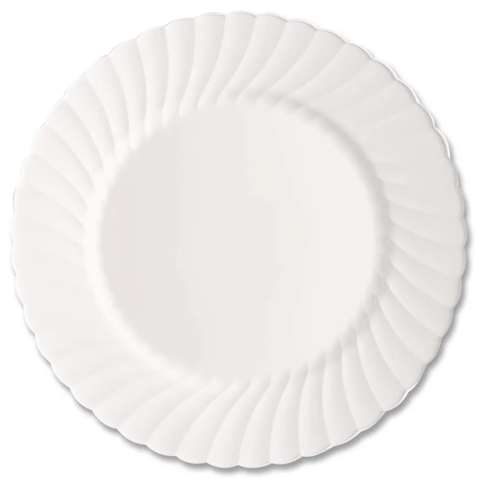 WNA WNA RSCW91512W 9 in. Diameter Plates Classicware Plastic Dinnerware - White (180/Carton)