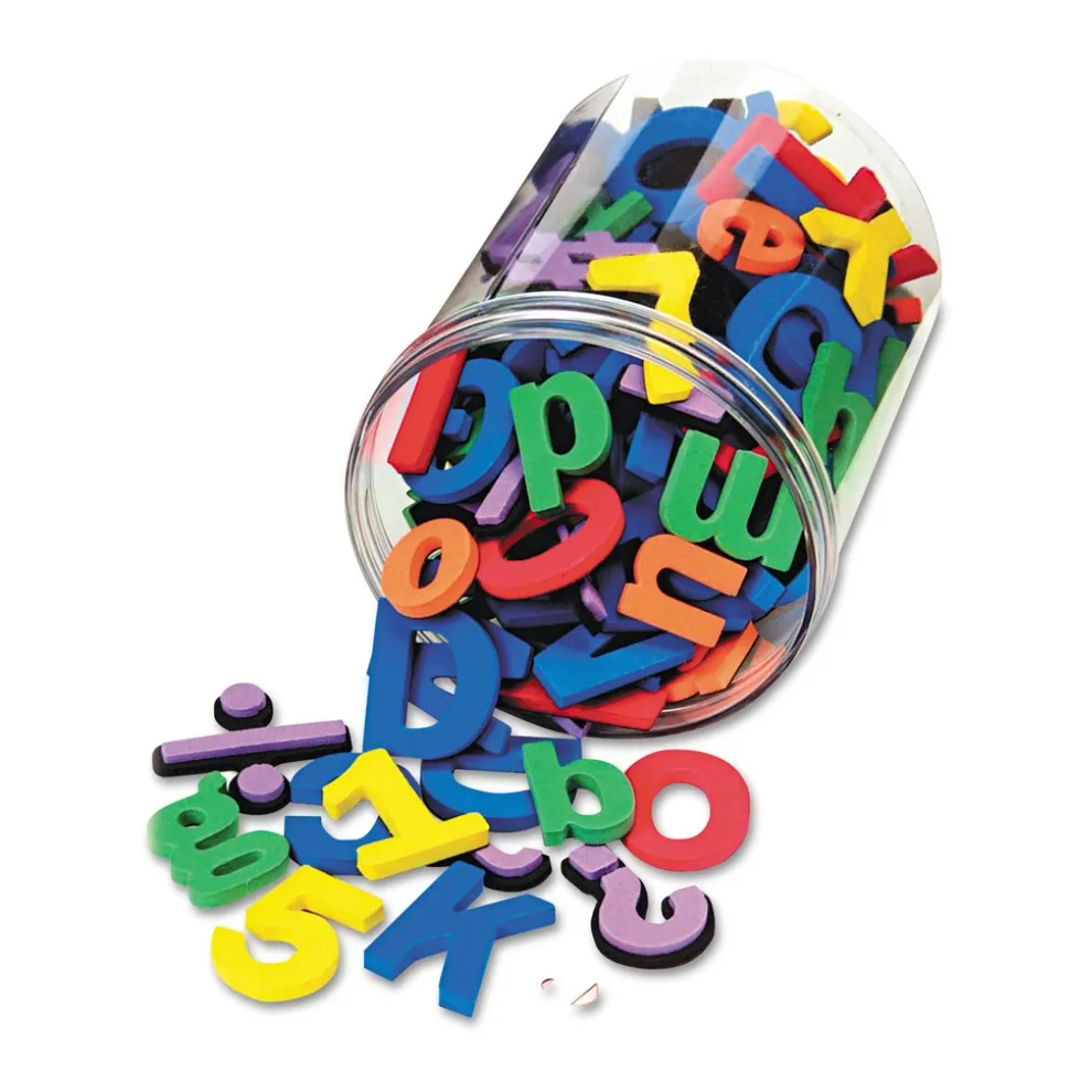WonderFoam 1.5 in., 1 in. Magnetic Foam Alphabet Letters - Assorted Colors (105/Pack)