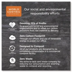 World Centric 8 in. Wrapped Sustainable Kraft Paper Straws - Natural (6000/Carton)