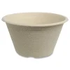 World Centric 2.42 in. x 1.36 in. 2 oz. Paper Fiber Cups - Natural (2000/Carton)