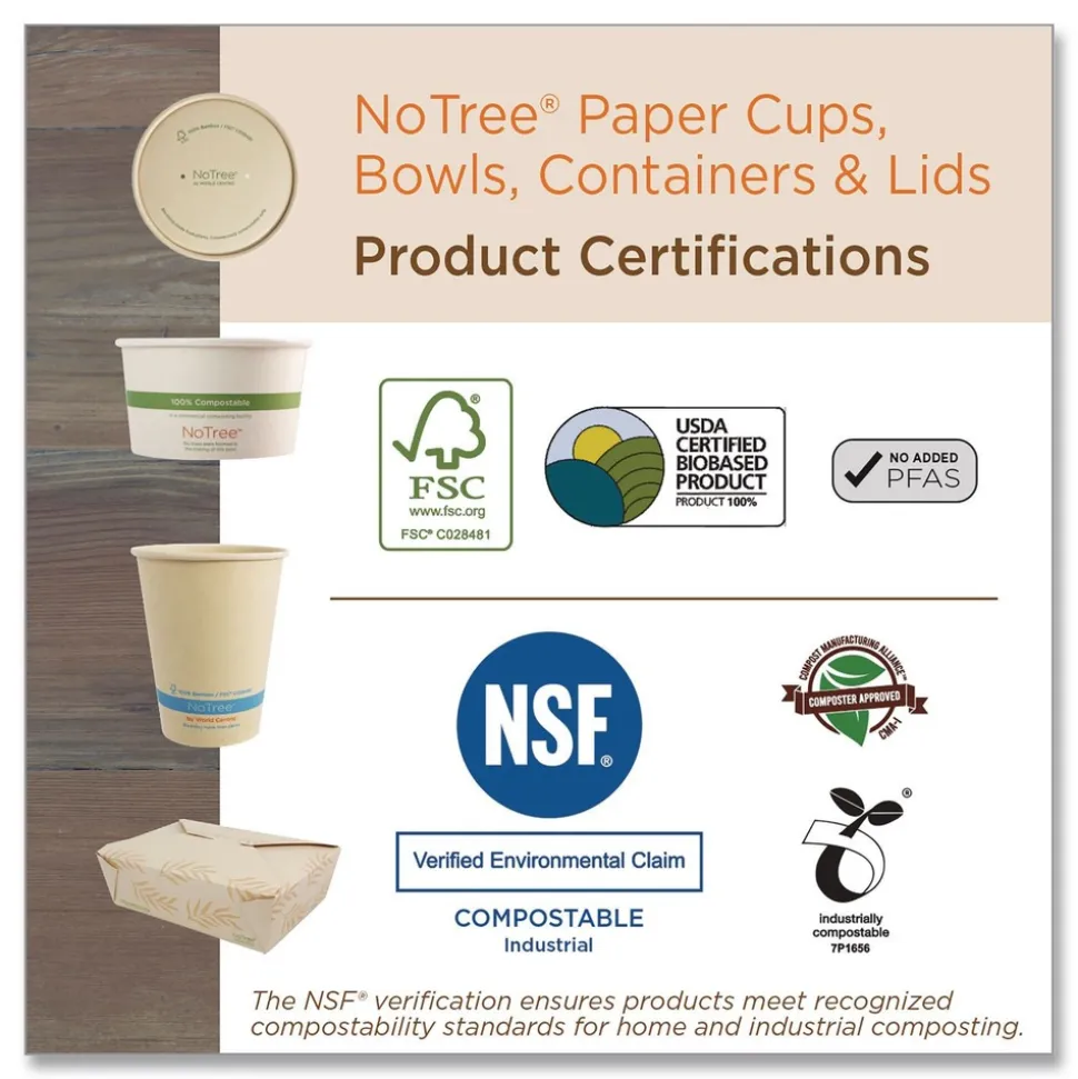 World Centric 4.2 in. x 5.2 in. x 2.5 in. 26 oz. Sugarcane No Tree Folded Takeout Containers - Natural (450/Carton)