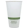 World Centric 16 oz. Double Wall Paper Hot Cups - White (600/Carton)