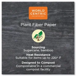 World Centric 16 oz. NoTree Paper Hot Cups - Natural (1000/Carton)