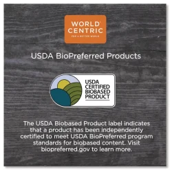 World Centric 16 oz. Paper Hot Cups - White (1000/Carton)