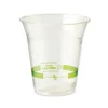 World Centric 12 oz PLA Plastic Cold Cups - Clear (1000/Carton)
