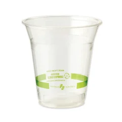 World Centric 12 oz PLA Plastic Cold Cups - Clear (1000/Carton)