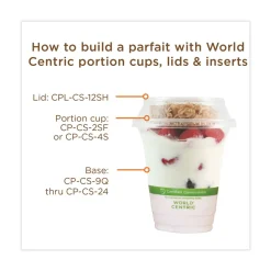 World Centric 12 oz PLA Plastic Cold Cups - Clear (1000/Carton)