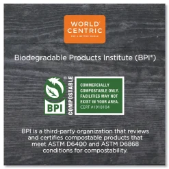 World Centric 12 oz PLA Plastic Cold Cups - Clear (1000/Carton)