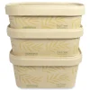 World Centric CT-NT-16 16 oz 4.7 in. x 6.8 in. x 1.6 in. Sugarcane No Tree Rectangular Containers - Natural (300/Carton)