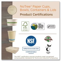 World Centric CT-NT-16 16 oz 4.7 in. x 6.8 in. x 1.6 in. Sugarcane No Tree Rectangular Containers - Natural (300/Carton)