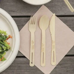 World Centric FO-BB-67 6.7 in. Bamboo Cutlery Fork - Natural (2000/Carton)