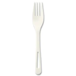 World Centric FO-PS-6DP Cutlery Dispenser Plastic Fork Refills - White (10/Carton)