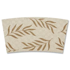 World Centric Hot Cup Sleeves Fits 8 oz. Cups - Natural (1000/Carton)