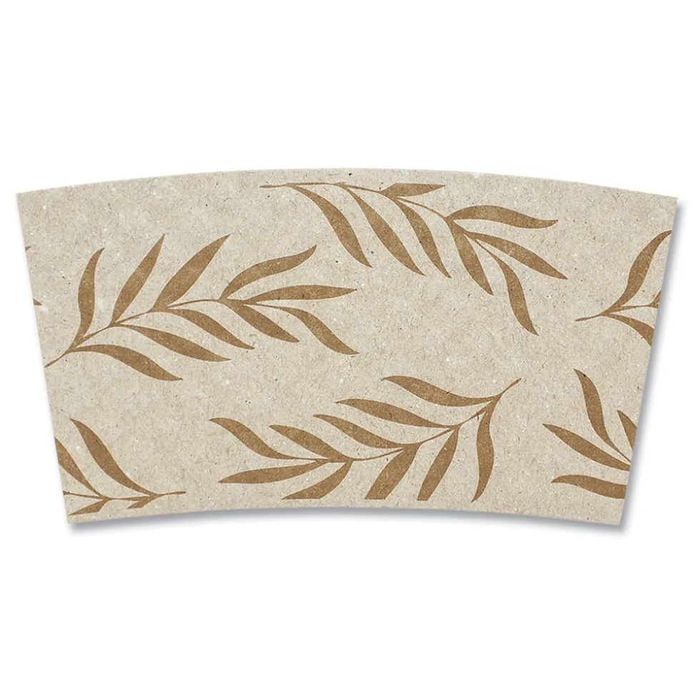 World Centric Hot Cup Sleeves Fits 8 oz. Cups - Natural (1000/Carton)