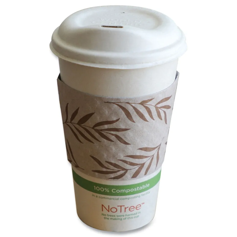 World Centric Hot Cup Sleeves Fits 8 oz. Cups - Natural (1000/Carton)
