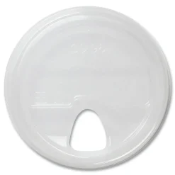World Centric Plastic PLA Clear Cold Cup Lids Fits 9 oz to 24 oz Cold Cups - Clear (1000/Carton)