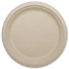 World Centric PL-SC-U9-LFP 9.1 in. Diameter Paper Fiber Plates - Natural (1000/Carton)