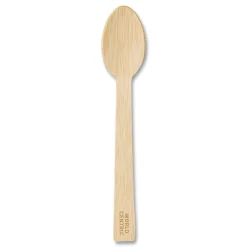 World Centric SP-BB-67 6.7 in. Bamboo Cutlery Spoon - Natural (2000/Carton)