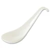 World Centric SP-TP-AS Plastic Asian Soup Spoon TPLA Compostable Cutlery - White (500/Carton)
