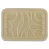 World Centric TRSC2SLLF 8.2 in. x 5.7 in. x 0.7 in. PLA Lined PFAS-Free Paper Fiber Trays - Natural (500/Carton)