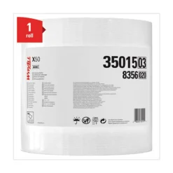 WypAll 13.4 in. x 9.8 in. Jumbo Roll X50 Cloths - White (1100/Roll)