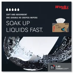 WypAll 10.8 in. x 10 in. POP-UP Box L40 Towels - White (810/Carton)