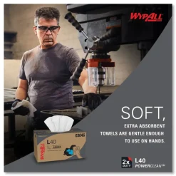 WypAll 10.8 in. x 10 in. POP-UP Box L40 Towels - White (810/Carton)