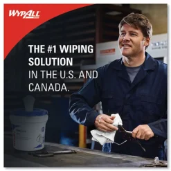 WypAll 9 in. x 15 in. Power Clean Wipers for WetTask Customizable Wet Wiping System - White (275/Roll, 2 Rolls/Carton)