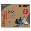 WypAll 11.1 in. x 16.8 in. Power Clean X80 Heavy Duty Cloths - Blue (160/Carton)