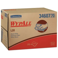 WypAll 176/Box L20 Brag Box Wipers - White