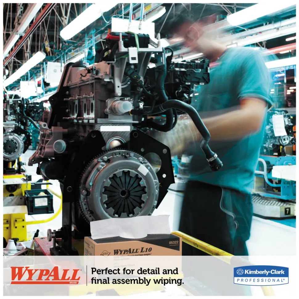 WypAll L10 12 in. x 10.25 in. POP-UP Box Towels - White (125/Box, 18 Boxes/Carton)