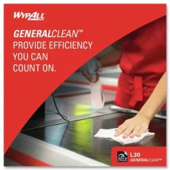 WypAll L30 POP-UP Box 16.4 in. x 9.8 in. Towels - White (100/Box, 8 Boxes/Carton)