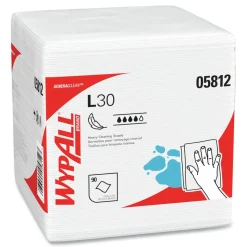 WypAll L30 Quarter Fold 12.5 in. x 12 in. Towels (90/Polypack, 12 Polypacks/Carton)