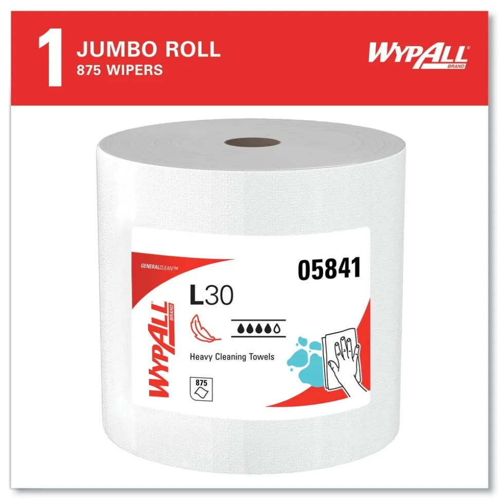 WypAll 875/Roll L30 Wipers Jumbo Roll - White